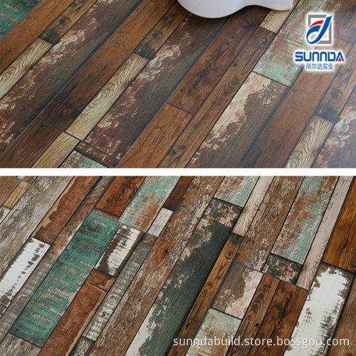 Hot selling New designs colorful wooden decor Russia Oak floor facotry price,matte non slip Wood Flooring tiles in foshan